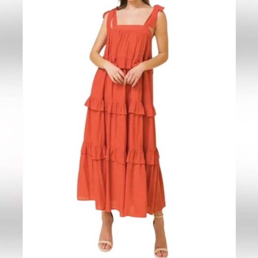 Flying Tomato Ruffle Tiered Maxi Dress